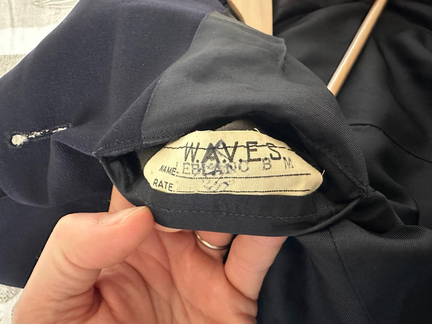 Veste d'uniforme femme WAVES - ww2 militaria - named