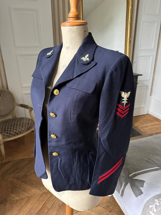 Veste d'uniforme femme WAVES - ww2 militaria - named