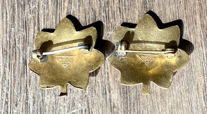 Insignes originaux de grade officier MAJOR US WWII (paire)