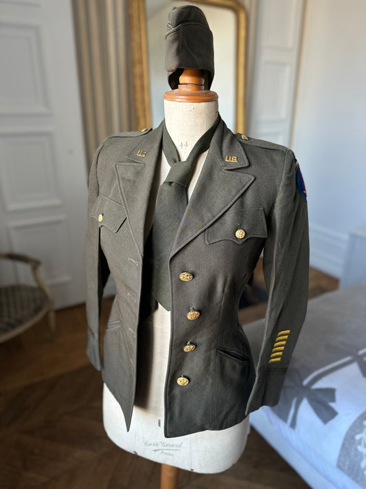 Uniforme Femme WAC/ANC Officier USA ww2 - Original Named - VENDU