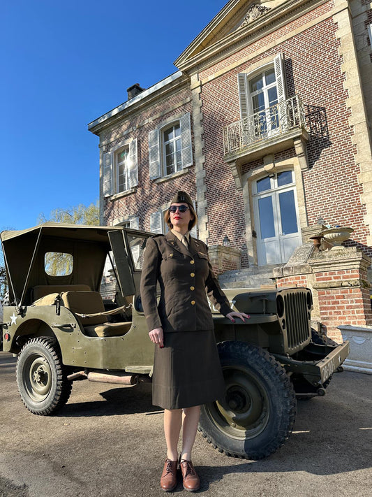 Uniforme Femme ANC Officier USA ww2 - Original Named