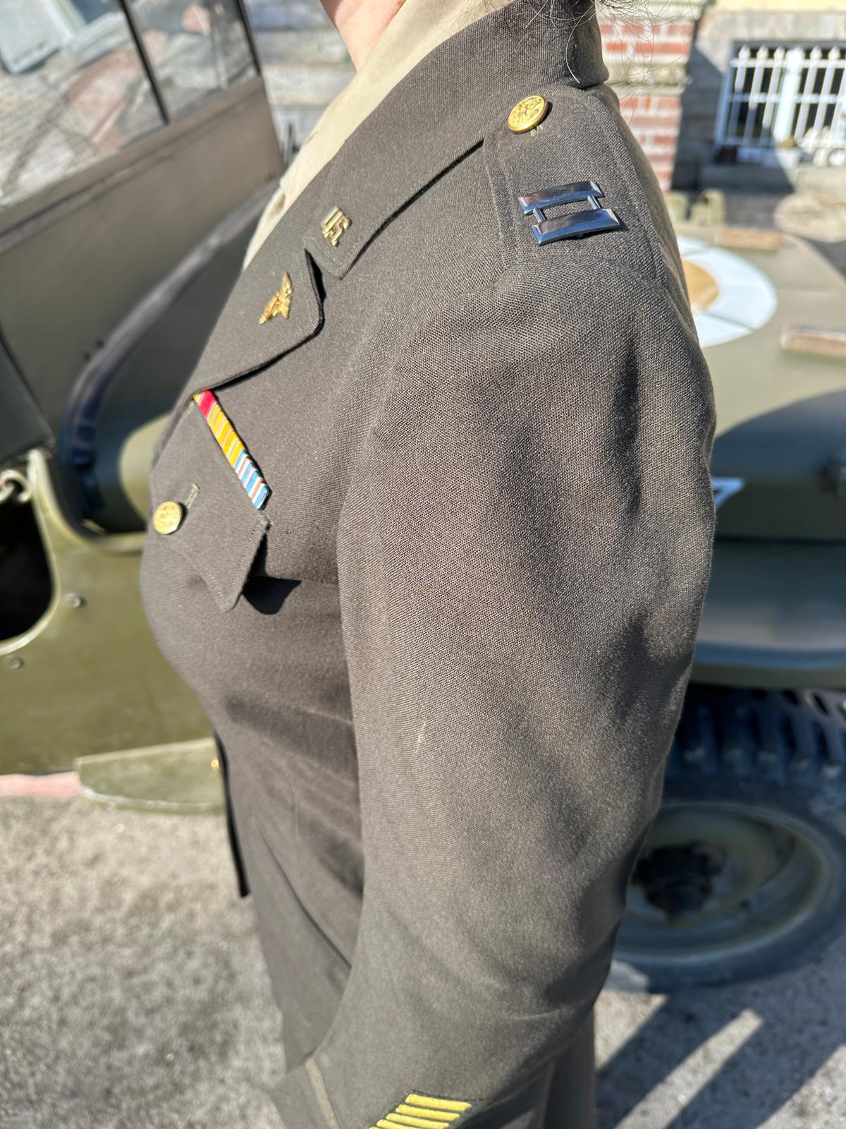 Uniforme Femme ANC Officier USA ww2 - Original Named