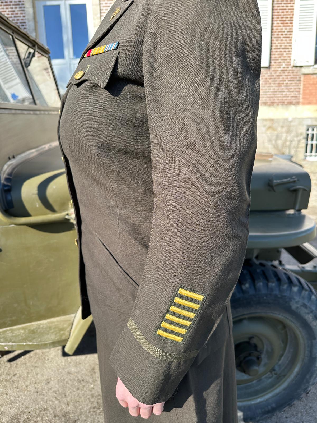 Uniforme Femme ANC Officier USA ww2 - Original Named