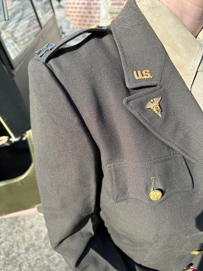 Uniforme Femme ANC Officier USA ww2 - Original Named