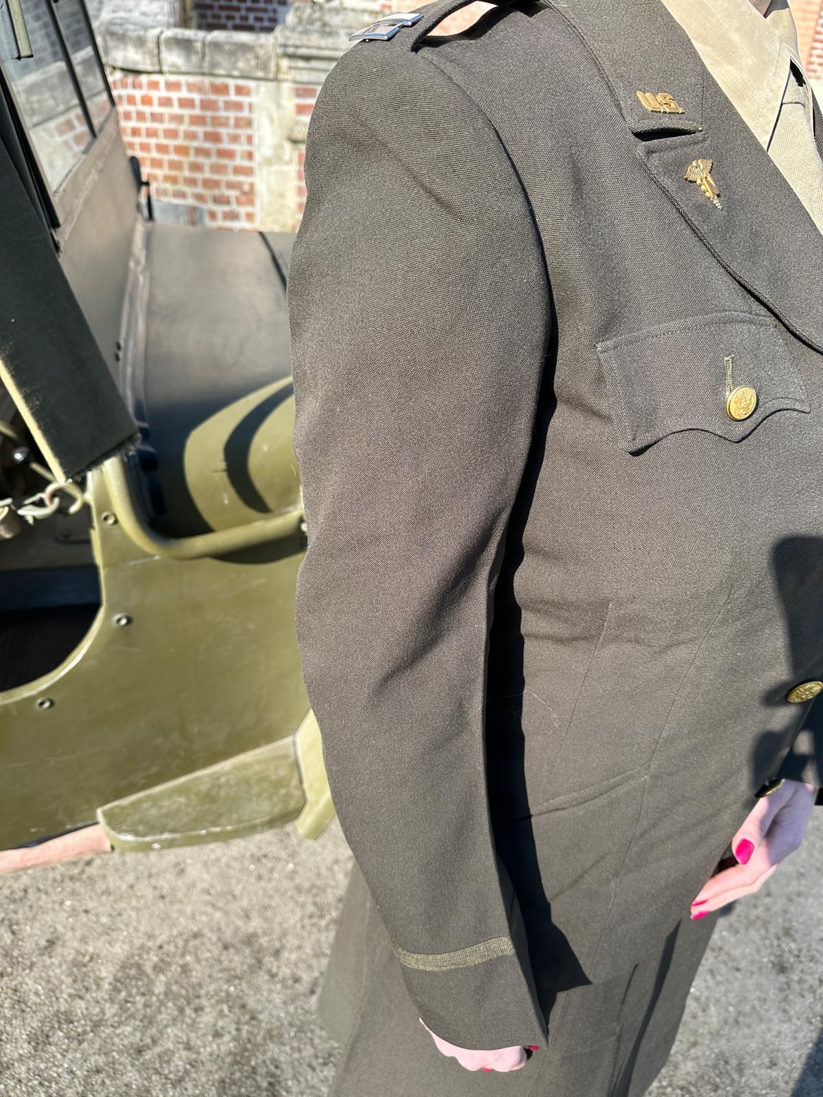 Uniforme Femme ANC Officier USA ww2 - Original Named