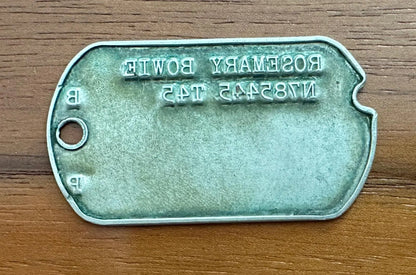 Dog Tag Nurse R.BOWIE